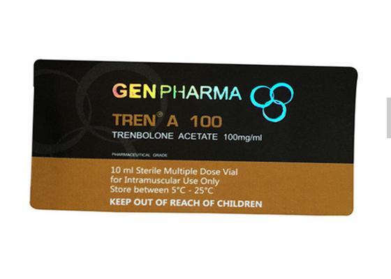 Hologram Baskı 10ml Özel Flakon Etiketleri Çıkarılabilir İlaç Etiketleri