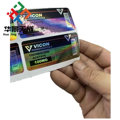 Kesin etiketleme çözümleri için kırmızı ve yeşil özel şişe etiketleri