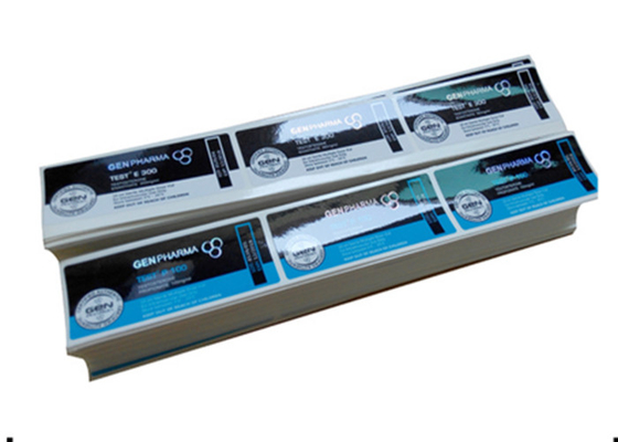 Anabolik flakon 10ml Cam Şişeler için Enanthate 300mg Cam Flakon Etiketleri test edin