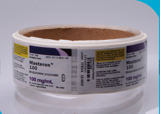 Su geçirmez Sıcak Rulo 10ml Flakon Etiketleri, Özel Özel Yapıştırıcı Etiketleri Sticker