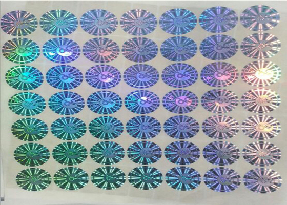 Logo ile PET Güvenlik Anti Sahte Etiket Etiket Çok Kanallı Hologram Kod Baskı