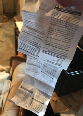 10ml Flakon Kutusu Ofset Kağıt Broşür Paket Ekleme Baskı / İlaç Baskı Ofset