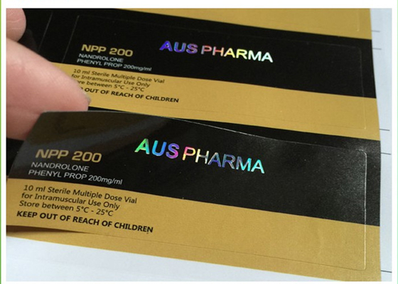 Lazer Folyo Logosu Özel Yapışkanlı Etiketler / flakon Şişe Etiketleri Gelenek Rengi