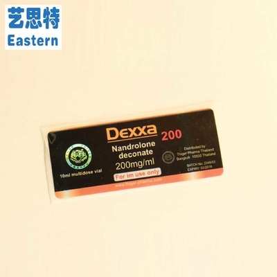 Deca 250mg İlaç Enjeksiyon İlaç Cam Şişe Etiketler 25x60mm Lazer Hologram Malzemesi