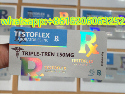 Test E Etiketleri Anabolik Steroid Sıvı Enjeksiyon 10ml Şişe Etiketleri Kare Keskin Parlak Bitirme