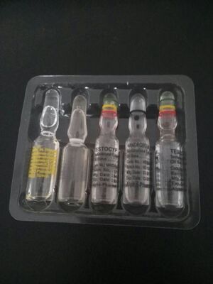 Bir Set Ambalaj Kutuları Ve Blister ile Özelleştirilmiş 1ml Cam Ampuler