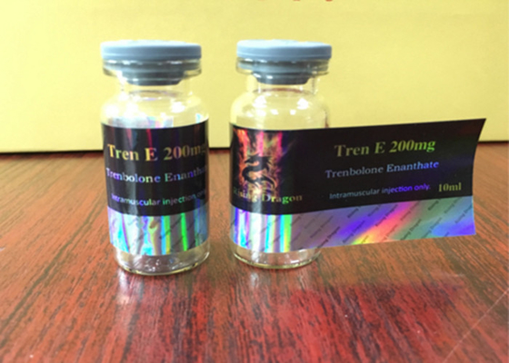 Tren E 200 Hologram Laser PET Steroid Enjeksiyon 10ml Şişe Etiketleri
