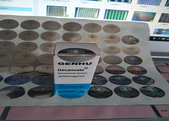 Gümüş Mühür 10 ml şişe veya kutu için hologram etiketleri