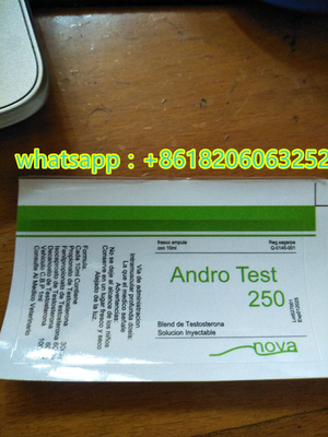 Androl Test 250 10ml Şişe Etiketleri Steroid Enjeksiyon Etiketleri Yüksek Kaliteli PVC Materail