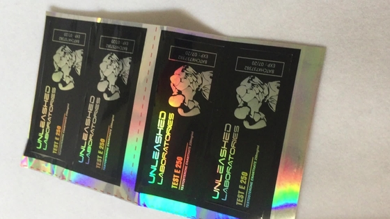 10 ml şişe Etiketleri Gümüş/ Altın Folyo ile Test E 250 için