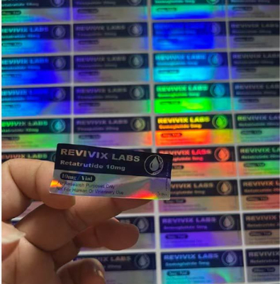 Retatrutide 10mg özelleştirilmiş logo ve tasarım 3ml flakon etiketleri