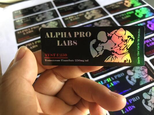 10ml Test E 250 Lazer Malzemesi Etiketleri Kaslı Adam Logosu İle