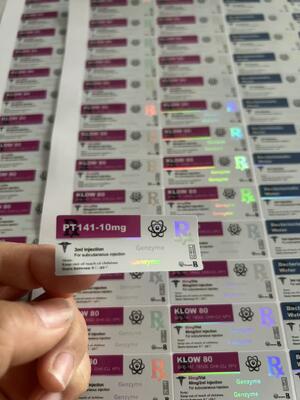 PT141 10MG Küçük Şişeler Etiketler