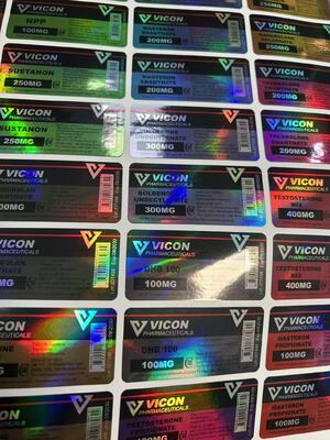 Parlak Etkisi Olan Ciddi 300 10 ml Şişe Etiketleri