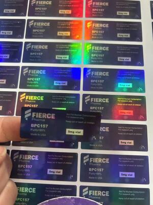 BPC 157 5mg Peptit Şişe Etiketleri