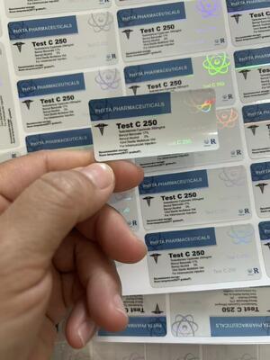Test cyp 250mg Özelleştirilmiş marka Tasarımı 10ml Flakon Etiketleri ve Kutuları