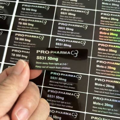 SS-31 50mg Peptid Şişesi Etiketler çıkartmalar