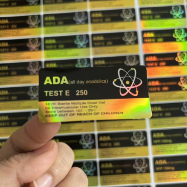 Enanthate 250mg Altın ve Siyah Lazer Materail etiketlerini test edin