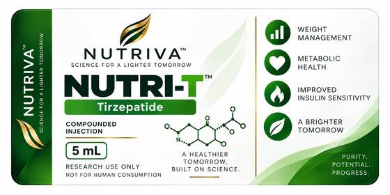 Tirze patide 5mg PVC 3ml Peptid Flakon Etiketleri