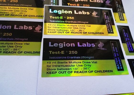 10ml Flakon Hologram Etiket Etiketleri / İlaç Şişesi Etiket Lazer Baskı