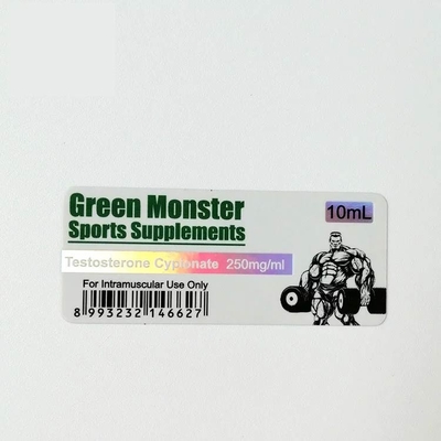 Parlak Cam Flakon Etiketleri Enjeksiyon Şişesi için Cypionate 250mg 10ML'yi test ediyor