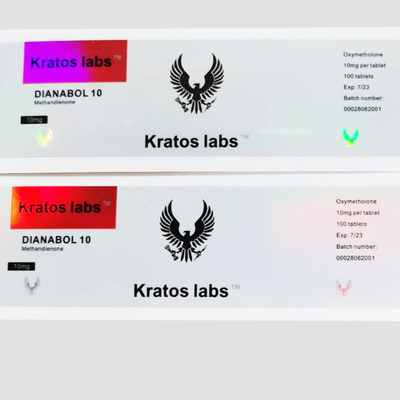 Suya Dayanıklı Kalıp Kesim Hologram İlaç Etiket Çıkartmaları