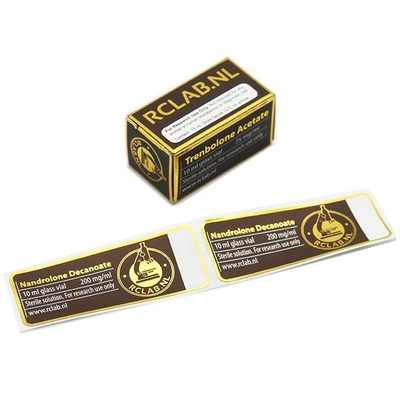 Kabartma Parlak Su Geçirmez 10ml flakon Flakon Etiketleri