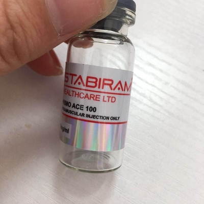 Su geçirmez tren Asetat 100mg/ml Cam Flakon Etiketleri