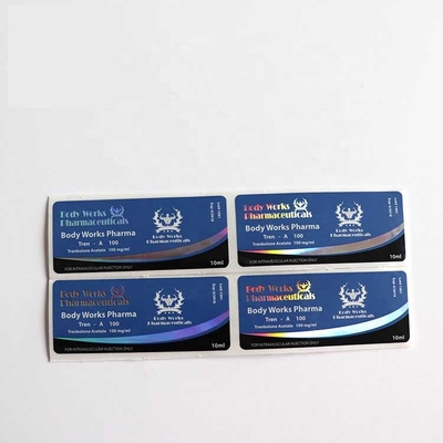 10ml CMYK Oral flakon Hap Cam Flakon Etiketleri