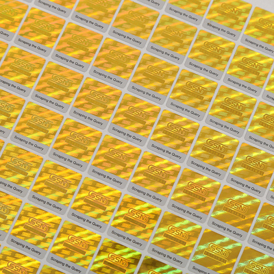 Anti Radar 3D PET Film Güvenlik Hologram Etiketi