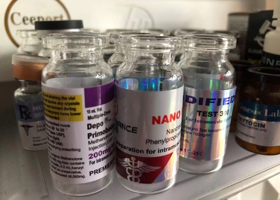 PET Hologram Enanthate testi 10ml Flakon Etiketleri
