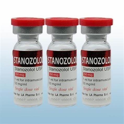 Kırmızı Lazer Efektli Özel LA Pharma Winstrol 10ml Flakon Etiketleri